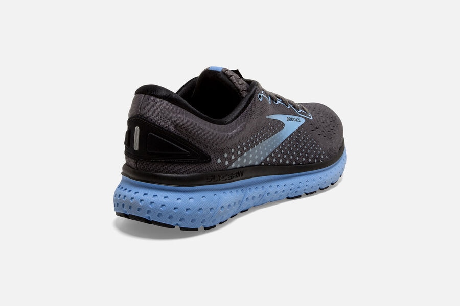 Brooks Israel Glycerin 18 Road Running Shoes Womens - Black/Blue - UAB-243756